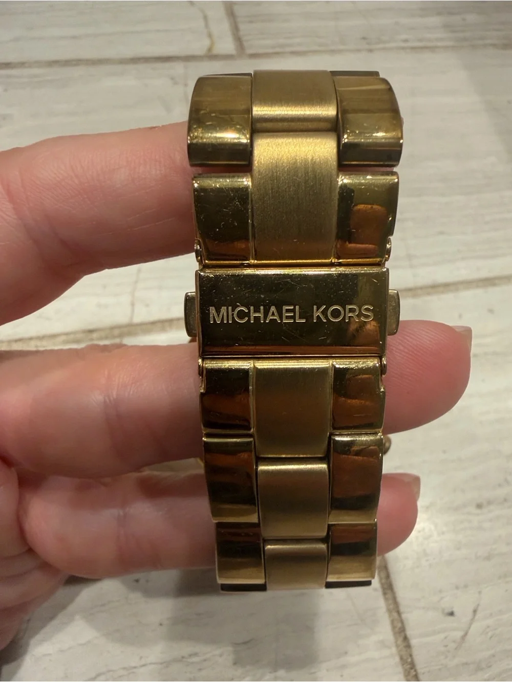 Michael Kors Gold-Tone Women's Chronograph Bracelet Watch